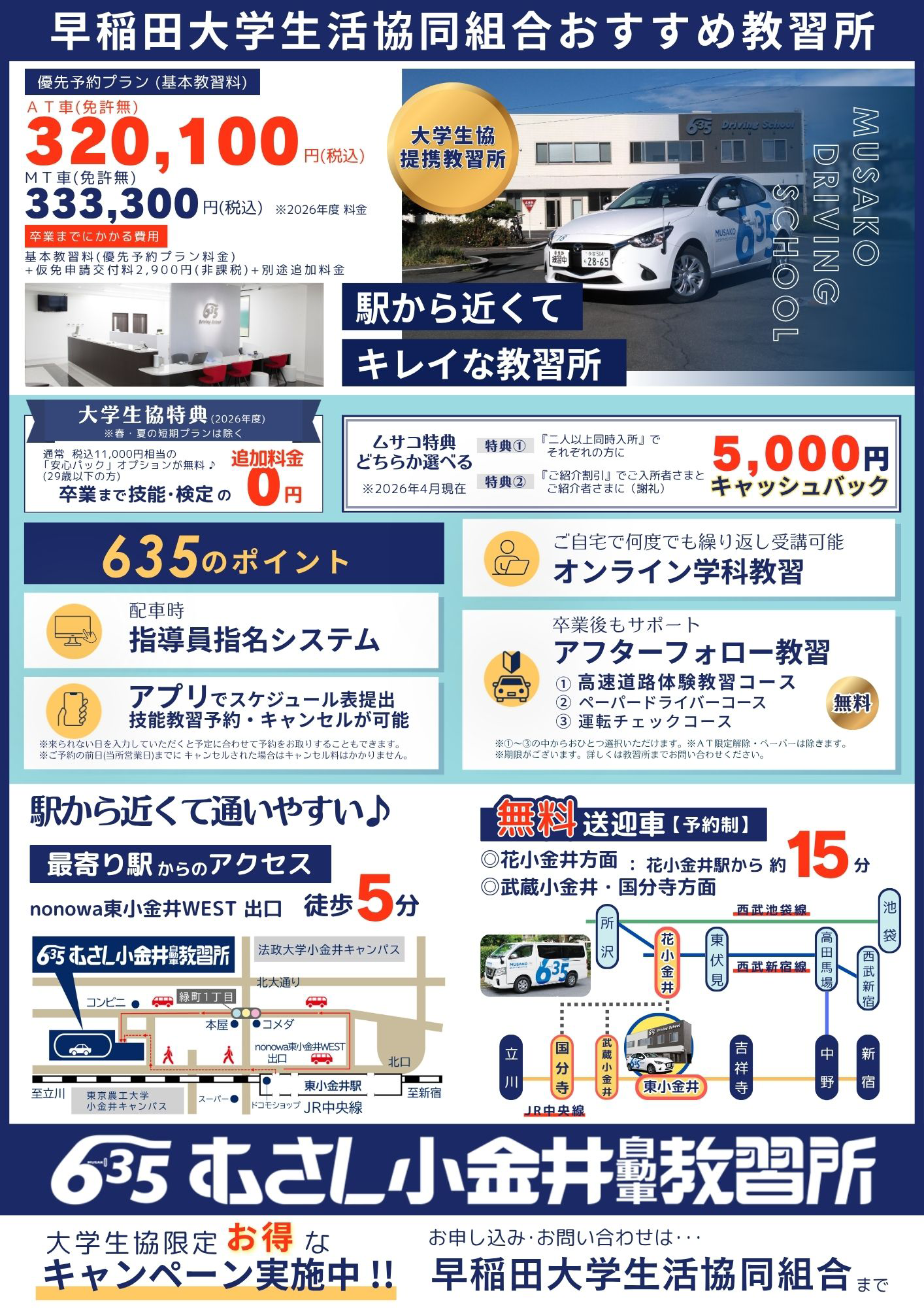 早稲田大学生へのキャンペーン